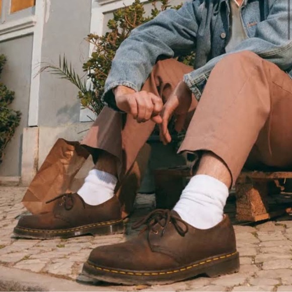 Dr. Martens Shoes - DR MARTENS 1461 GAUCHO CRAZY HORSE LACE UP Made in Englan UNISEX SHOES 6 Men